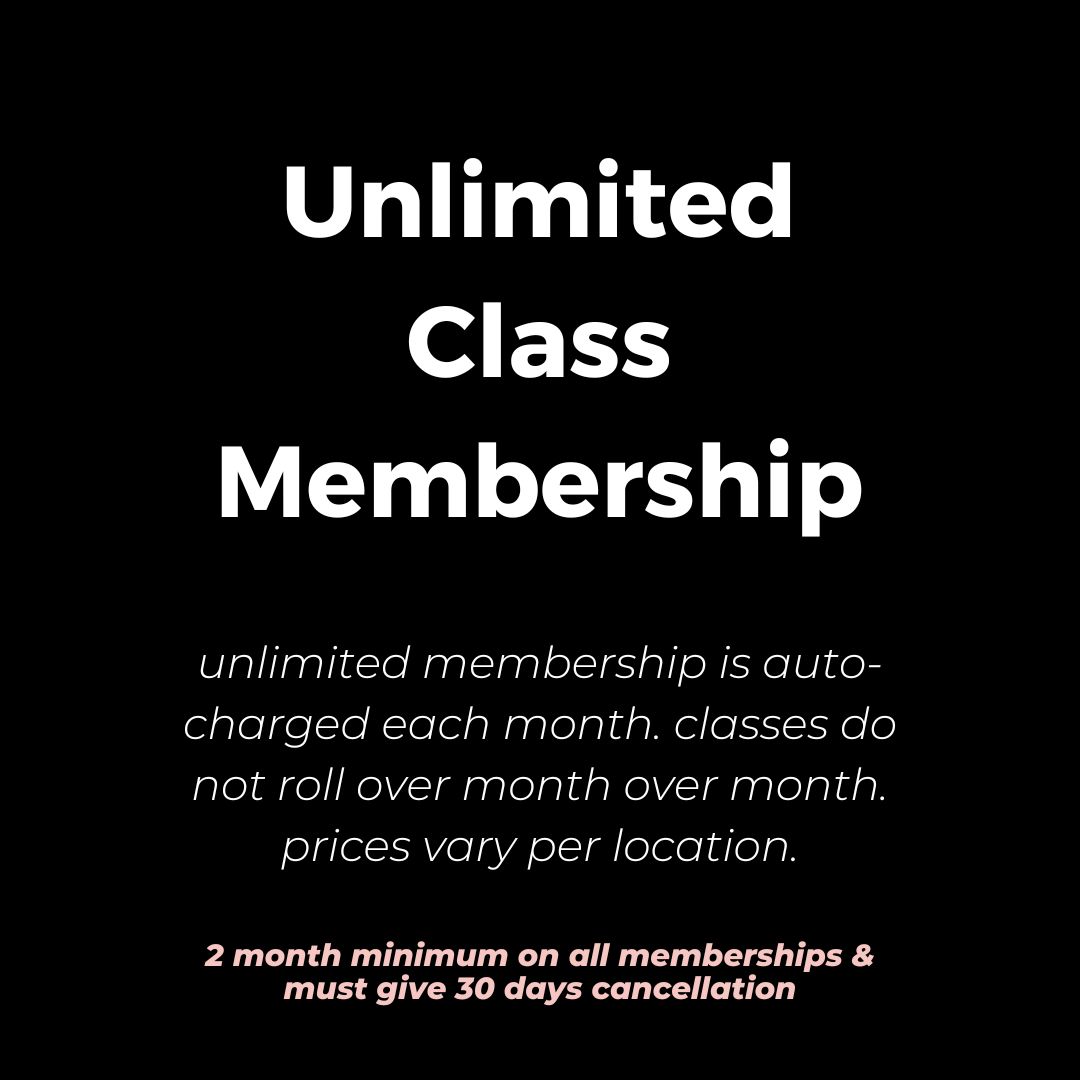 Group classes with unlimited membership.